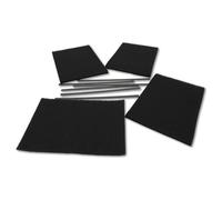 SOS - Juego de 3 filtros de carbón (kit AK204AE1) para campana extractora - 79X8361, AS0062457 DE DIETRICH, SAUTER, BRANDT, FAGOR, SANGIORGIO, MASTERCOOK, THER