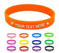 SOS Personalizada Silicona Pulsera Identificativa para Niños,1-500 Granel Personalizadas Grabar Nombre y Número de Teléfono Correa Niños Antiperdida Bandas