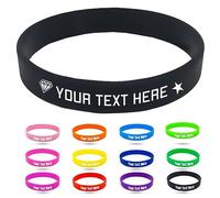 SOS Personalizada Silicona Pulsera Identificativa para Niños,1-500 Granel Personalizadas Grabar Nombre y Número de Teléfono Correa Niños Antiperdida Bandas