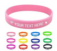 SOS Personalizada Silicona Pulsera Identificativa para Niños,1-500 Granel Personalizadas Grabar Nombre y Número de Teléfono Correa Niños Antiperdida Bandas