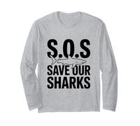 SOS Save Our Sharks Conciencia sobre la conservación Marina Manga Larga