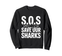 SOS Save Our Sharks Conciencia sobre la conservación Marina Sudadera