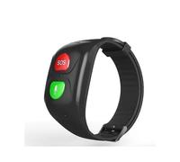 SOS Wristband GPS Emergency Location Bracelet Wristband Fitness Watch for Seniors Kids Black