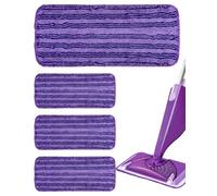 SOSALUK 4 Pezzi Paño Mopa de Microfibra Compatible para Swiffer Wet Jet, para Swiffer mopa Recambios, paño in Microfibra para Suelos, Recambio Reutilizable para Mopa Húmeda y Seca