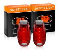 Sosayet Juego de 2 luces LED de seguridad, luz intermitente para mochila escolar, clip reflector para mochila, luz de seguridad para niños, mochila, jogger, cochecito de bebé