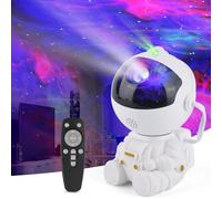 Sosayet Proyector Estrellas Astronauta, Proyector Galaxy,Luz Nocturna Infantil con Nebulosa, Lampara Proyector Galaxia Mando Distancia y 360° Rotación Para Decoracion Habitacion, Fiestas