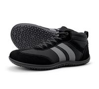 Sosenfer Zapatos descalzos unisex anchos minimalistas para hombre y mujer, zapatillas de exterior, 1783ganz black, 37 EU