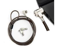 Soserkouer - Cable antirrobo para ordenador portátil, 2 m, acero reforzado, cabeza de bloqueo de aleación, 2 llaves incluidas, compatible con ranura Kensington, para PC portátil