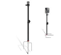 Soserkouer Soporte CáMara Caza Pesca Nocturna, Acero Inoxidable con Tuerca Fija Pata, Ajustable360°, Rosca Universal 6mm ，Desmontable Y FáCil De Instalar para CáMara AccióN Panel Solar Linterna