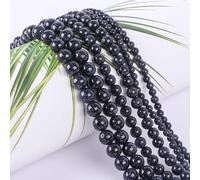 SOSMAR 90 Cuentas de Piedra Natural Arenisca Azul 8mm Redondas, Semipreciosas para Pulseras, Collares, Joyería y Manualidades