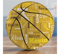 SosnSusn Balones de Baloncesto Personalizados con Nombre o Foto, Regalos para Noche de Seniors, Cumpleaños, Entrenadores y Amantes del Baloncesto (Color 4)