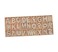 Sosoport 1 Conjunto De Letras De Alfabeto De Madera Con Bandeja De Almacenamiento Mini Cartas De Alfabeto De Madera Rebanadas De Sin Terminar Para Juguetes Montessori Suministros De