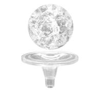 Sosoport 1 Juego Adorno de Esfera de Cristal para Fuente de Mesa Decoración de Esfera para Oficina y Hogar Diseño Elegante y Duradero