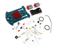 Sosoport 1 Juego Kit de Seguimiento de Coche Kit electrónico Inteligente para Coche Kit de Proyecto de electrónica Escolar Robot de Soldadura Educativo el plastico