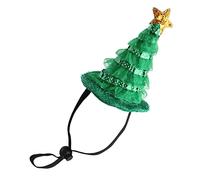 Sosoport 1 Unid Árbol De Navidad Sombrero De Mascota Gato Ajustable Gorra Gorra para Mascotas De Sombrero De Navidad