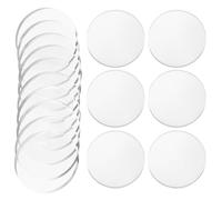 Sosoport 10 Almohadillas Amortiguadoras Ventosa para Cristal de 25 MM Protectores Transparentes para Muebles de Madera Arandelas Espaciadoras de Goma para Decoración y Organización