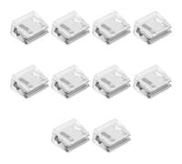 Sosoport 10 Cierres de Seguridad para Ventanas Correderas y Puertas de Patio Pestillos Ajustables de Plástico Resistentes Kit de 10 Unidades para Bloqueo y Limitación de Apertura