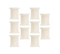 Sosoport 10 insertos de manguito de rueda pequeña, plástico, 10 piezas, para patas de silla y ruedas de muebles, resistentes al aflojamiento
