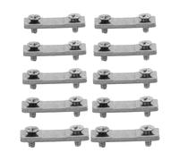Sosoport 10 Juegos Repuestos Metálicos para Calibradores Digitales y Vernier con Tornillos y Placa de Presión de 9 Mm para Reparación y Operaciones en Taller