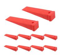 Sosoport 10 Unidades Cuñas para instalación de puertas y ventanas cuña de plástico de muebles PP Red