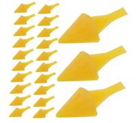 Sosoport 100 Piezas Boquita de Pollo Amarilla Mini Pico de gallina DIY Animal pájaro Pollito Pico Boca de muñeca para Manualidades Nariz de Zanahoria de muñeco de Nieve el plastico Amarillo