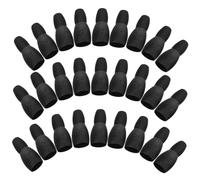 Sosoport 100 Piezas pañuelo Piezas de Correa para Mascotas Caja Auto Correa antitirones Perro Correa para Perros Accesorio de Correa Hebillas con patrón de Garra de Perro. Goma Blanda Black