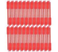 Sosoport 100 Unidades Roja Pulsera para Escritura Manual de Identificación