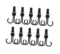 Sosoport 10piezas Gancho De Carga Fuerte Ganchos Multifuncionales Para Carrito De Compras Colgador Para Cochecito Para Cochecito Usos Supermercado Para Bolsas De Compra