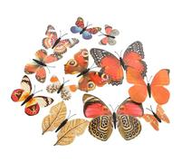 Sosoport 12 Piezas Calcomanía Autoadhesiva de Pvc Diseño de Mariposas Vintage para Decoración de Pared en Hogares y Tiendas, Fácil Aplicación y Apariencia Realista