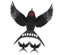 Sosoport 12 Piezas Nido golondrina simulado Feiyan decoración del hogar decoración pared colgante 3 piezas decoración pared wall decoration Colgante pared pájaros 3d esculpido