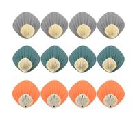 Sosoport 12 Unidades Gancho Adhesivo de Concha para Llaves y Bolsos, Abs,