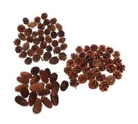 Sosoport 120 Piezas Mini Piñas Naturales para Manualidades Adornos Colgantes para Decoración Navideña Relleno para Jarrones Coronas y Bodas Conos de Pino Versátiles para Proyectos Creativos