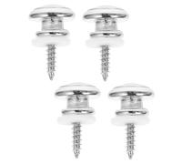 Sosoport 1Juego Cerraduras De Correa De Guitarra De Metal De Retención Antideslizante Con Botones y Tornillos Accesorios Para Correa De Guitarra