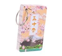 Sosoport 1Juego Tarjetas de Vocabulario Japonés Gojūon Principiantes Tarjetas de Aprendizaje de Katakana y Hiragana Portátil Leer Estudiar