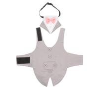Sosoport 1juego Tuxedo Formal para Perros Pajarita y Bandana Ropa De Fiesta para Bodas Traje De Esmoquin para Mascotas Conjunto para Perros y Medianos Estilo Aleatorio