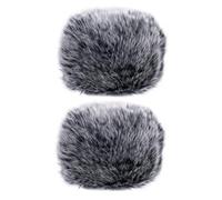 Sosoport 2 Fundas de Felpa para Micrófono, Cubierta Protectora Antiviento y Antisalpicaduras, Diseño Elástico, Paquete de 2