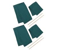 Sosoport 2 Juegos Lona de Repuesto para Silla de Director Plegable, Gran | Kit de Dos Piezas, Instalación Sencilla, Soporte Ergonómico, Uso en Terraza y Cubierta, Color Verde
