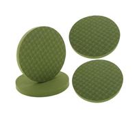 Sosoport 2 Pares Almohadillas Redondas Soporte para Rodillas y Almohadillas de Espuma Ligera y Portátil para Yoga Pilates Entrenamiento Casa Gimnasio Verde