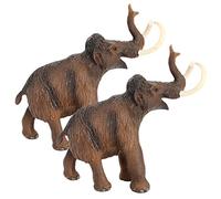 Sosoport 2 Peluches De Imitación para Modelos De Criaturas Prehistóricas Animales Salvajes Juguetes Cognitivos Estatuas De PVC