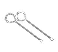 Sosoport 2 piezas Batidores Manuales de Huevos Inoxidable y Prácticos Mezcladores de Crema para Batidores Ergonómicos Multifuncionales para Salsas y Merengues