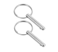 Sosoport 2 Piezas Pasador de Seguridad Marino de Acero Inoxidable Pin Rápido con Muelle para Bimini Top y Bisagra de Cubierta de Barco Resistente y Fácil de Liberar para Instalación