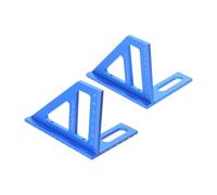 Sosoport 2 Piezas Regla Soporte de Portátil de Marcado y Carpintería Diseño Triangular Aleación de Azul de Precisión para Adecuado para Renovación en del Hogar y Trabajos Madera