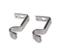 Sosoport 2 Piezas Soportes para Barra de Cortina Ajustables Soporte de Varilla para Cortinas Robusto Acabado Níquel Mate Fácil Instalación Compatible con Barras Estándar