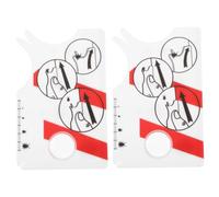 Sosoport 2 Piezas Tarjeta de Aumento para Mascotas de Herramienta de Detección de Garrapatas Diseño para Identificación Proceso de Eliminación