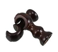 Sosoport 2 Soportes para Barra De Cortina De Madera Soporte para Techo Colgador De Ventana para Barra De Cortina Color Café