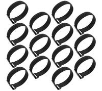 Sosoport 20 Correas Negras para Extintores de Incendios Secos, 2x30 Cm, Correas de Montaje Aplicables con Cierre de Contacto, Accesorios para Soporte de Extintores en Vehículos y Equipos