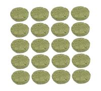 Sosoport 20 Galletas De Hierba Natural para Mascotas Juguetes para Masticar con Forma De Conejo para Hámsteres Chinchilla.