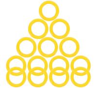 Sosoport 20 Piezas de Anillo de Goma Amarillo para Devanador de Bobina, Accesorios para Máquina de Coser, Repuesto Rueda de Fricción Compatible Máquinas de Coser, Kit de Anillos de Costura