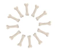 Sosoport 20 Piezas Mini Modelo de Hueso Huesos del Esqueleto miniesqueletos decoración de Huesos Mini Huesos para Manualidades Rellenos óseos Resina Beige
