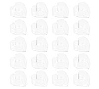 Sosoport 20 Unidades de Cajas para Velas DIY de Plástico Retardante de Llama en Forma de Corazón, Contenedores para Elaboración Manual de Velas, Moldes Acrílicos para Cera Artesanales